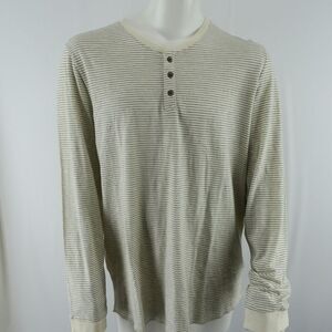 NWT Marine Layer Long Sleeve‎ Henley Shirt Mens XL Striped